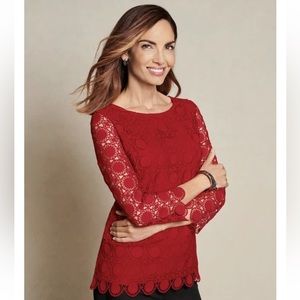 Talbots Petite   NWT Fits like an  extra small. Beautiful bright red.  Side zip.